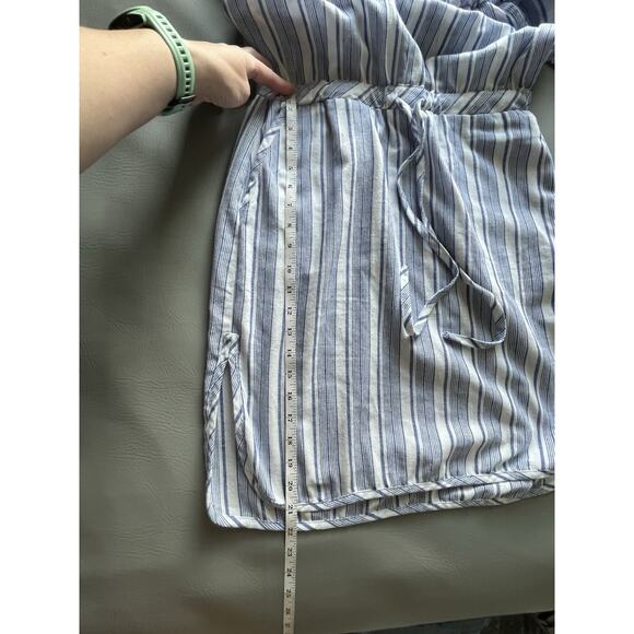 LinenLux | Medium | Flutter Shoulder Blouson Dress | Coverup | POCKETS | EUC - Picture 15 of 15